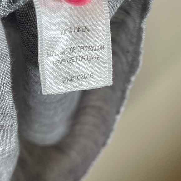 Garnet Hill Linen Pintuck Shift Dress Gray pockets Breathable Classic Sz 4
Boho - Picture 5 of 12